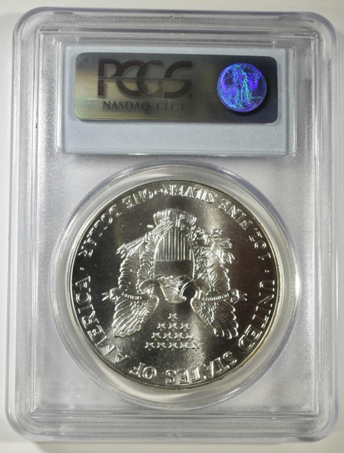 1989 AMERICAN SILVER EAGLE PCGS MS-69