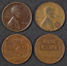 250-CIRC LINCOLN CENTS FROM THE 1920'S