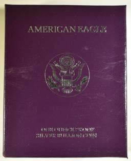 1990-S PROOF AMERICAN SILVER EAGLE ORIG BOX/COA