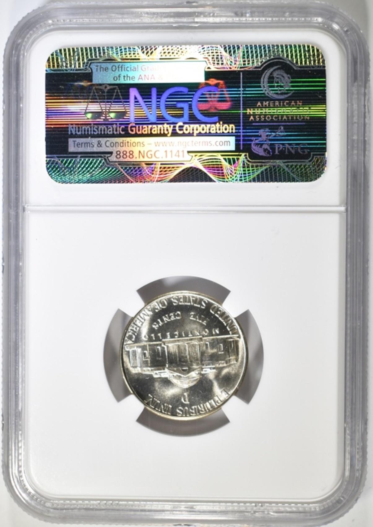 1943-D SILVER JEFFERSON NICKEL NGC MS-66 5FS