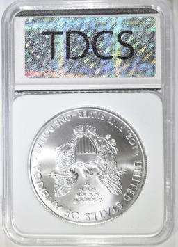 2009 AMERICAN SILVER EAGLE, TDCS PERFECT GEM BU