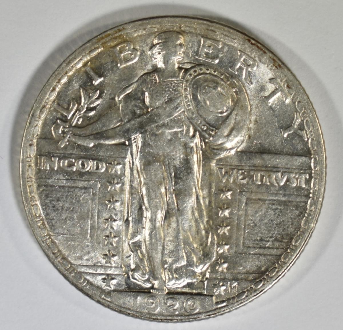 1920 STANDING LIBERTY QUARTER AU/BU