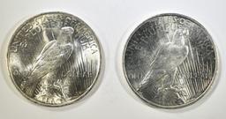 1922 & 23 PEACE DOLLARS BU