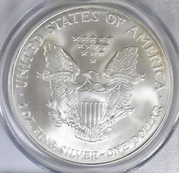 2005 AMERICAN SILVER EAGLE PCGS MS-69