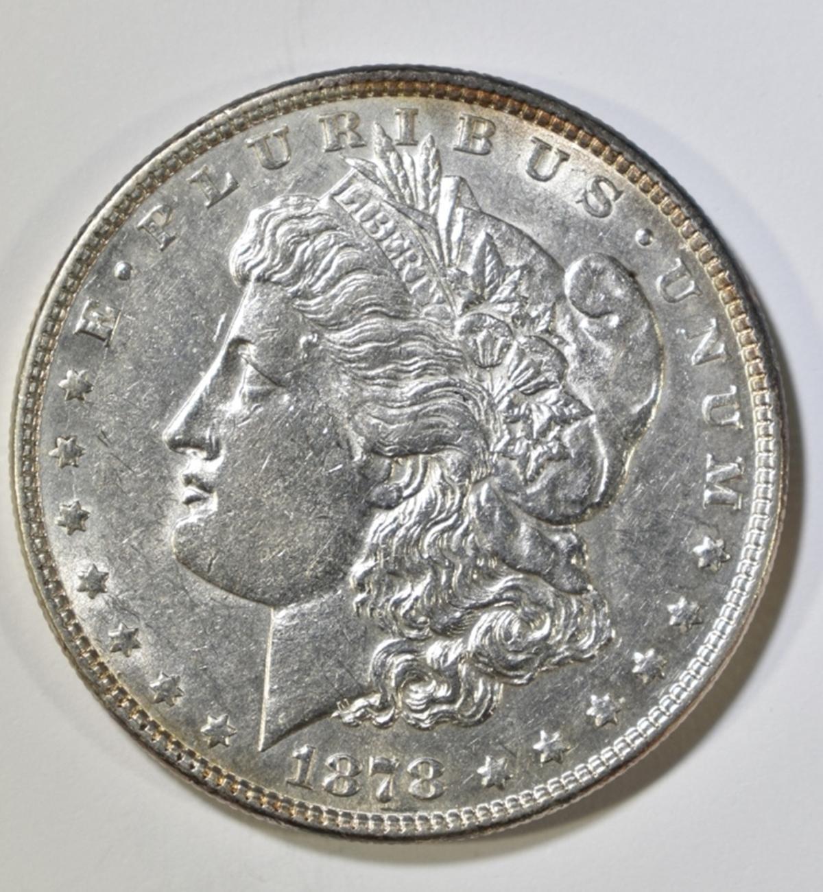 1878 7TF REV 78 MORGAN DOLLAR AU/BU