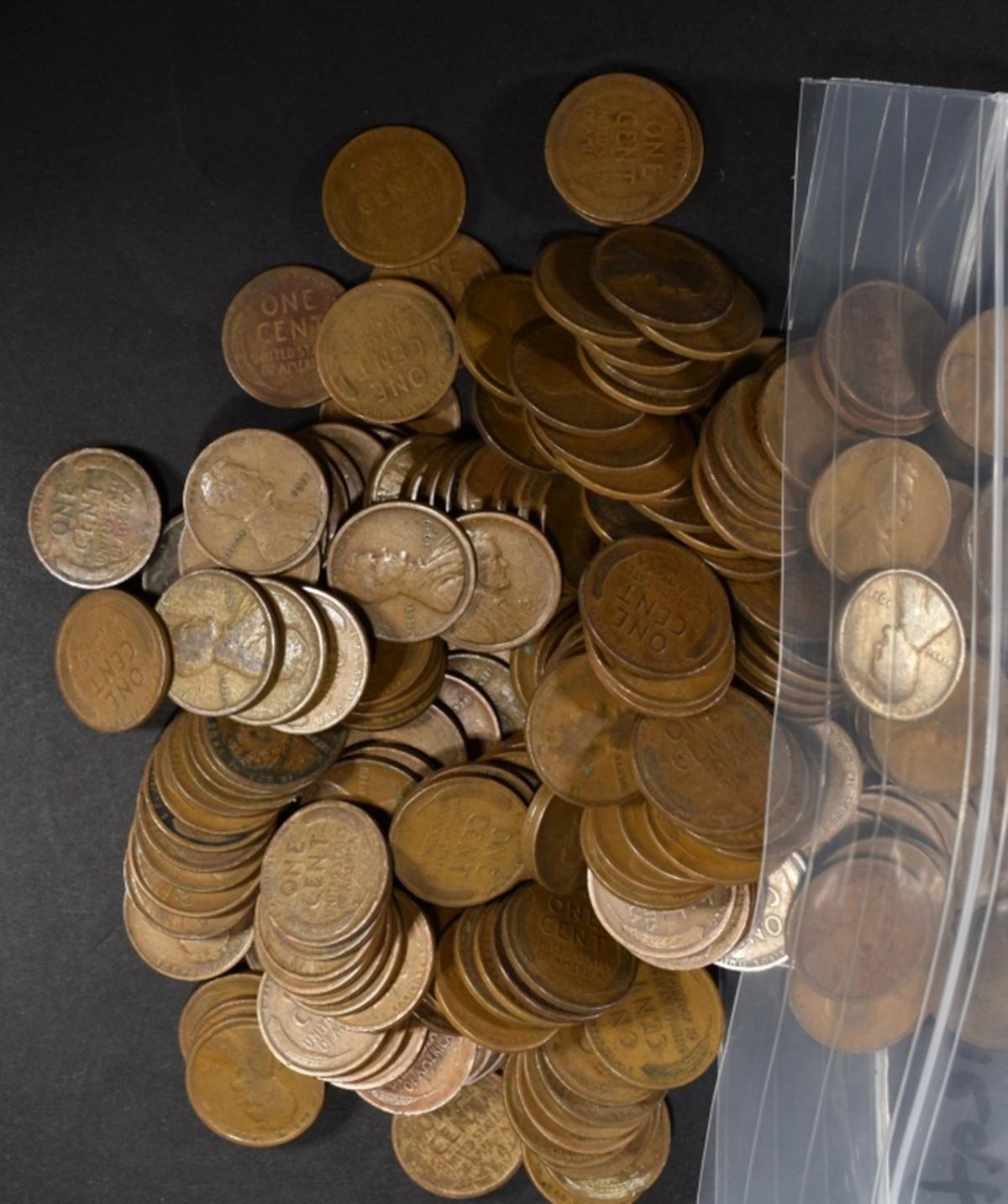 250-MIXED DATE LINCOLN CENTS FROM THE TEENS