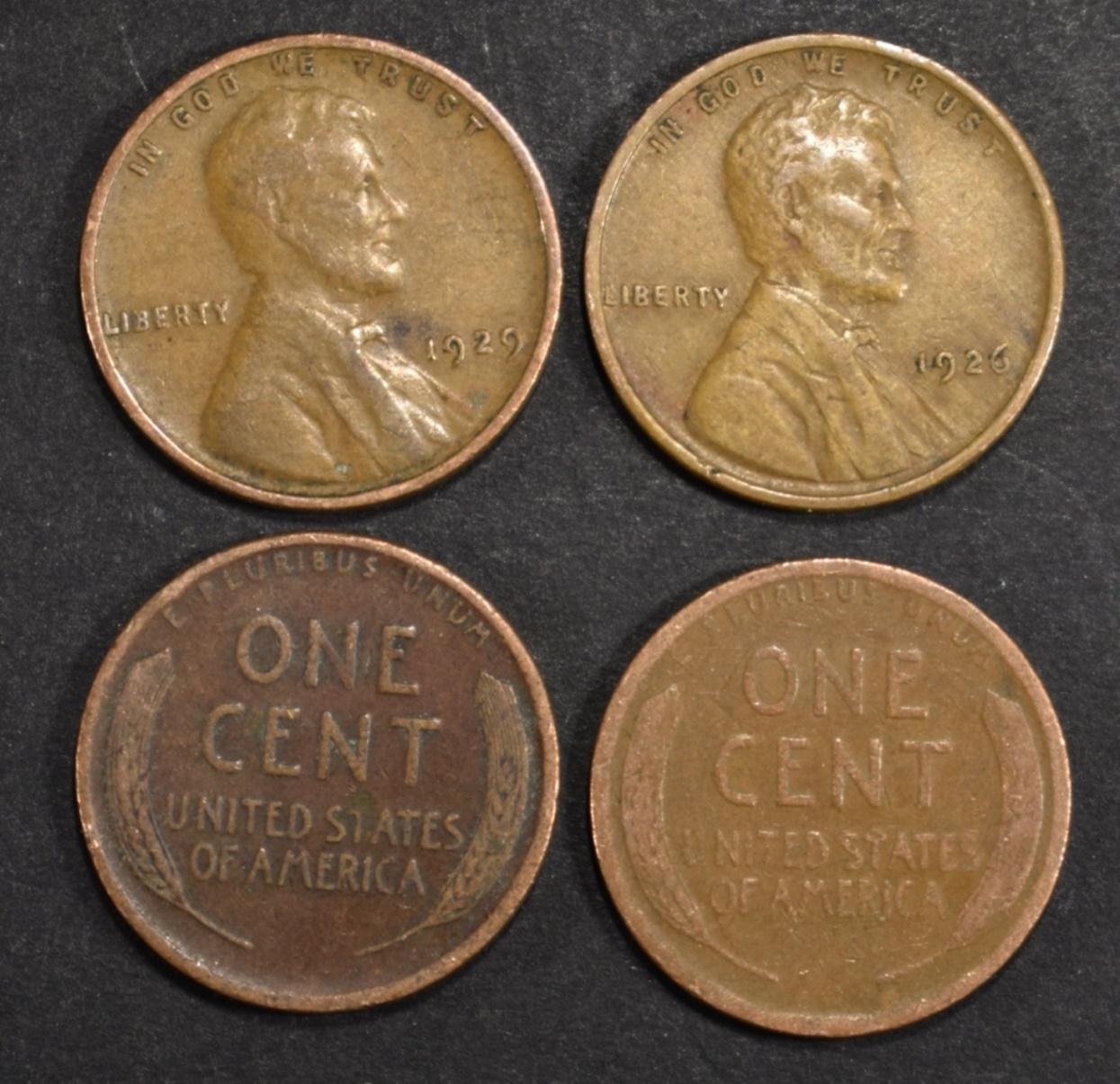 250-MIXED DATE LINCOLN CENTS FROM THE 1920'S