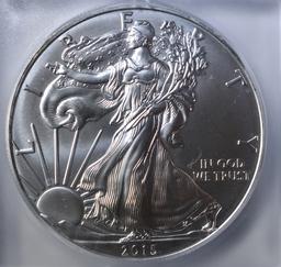 2015 SILVER EAGLE ICG MS-70