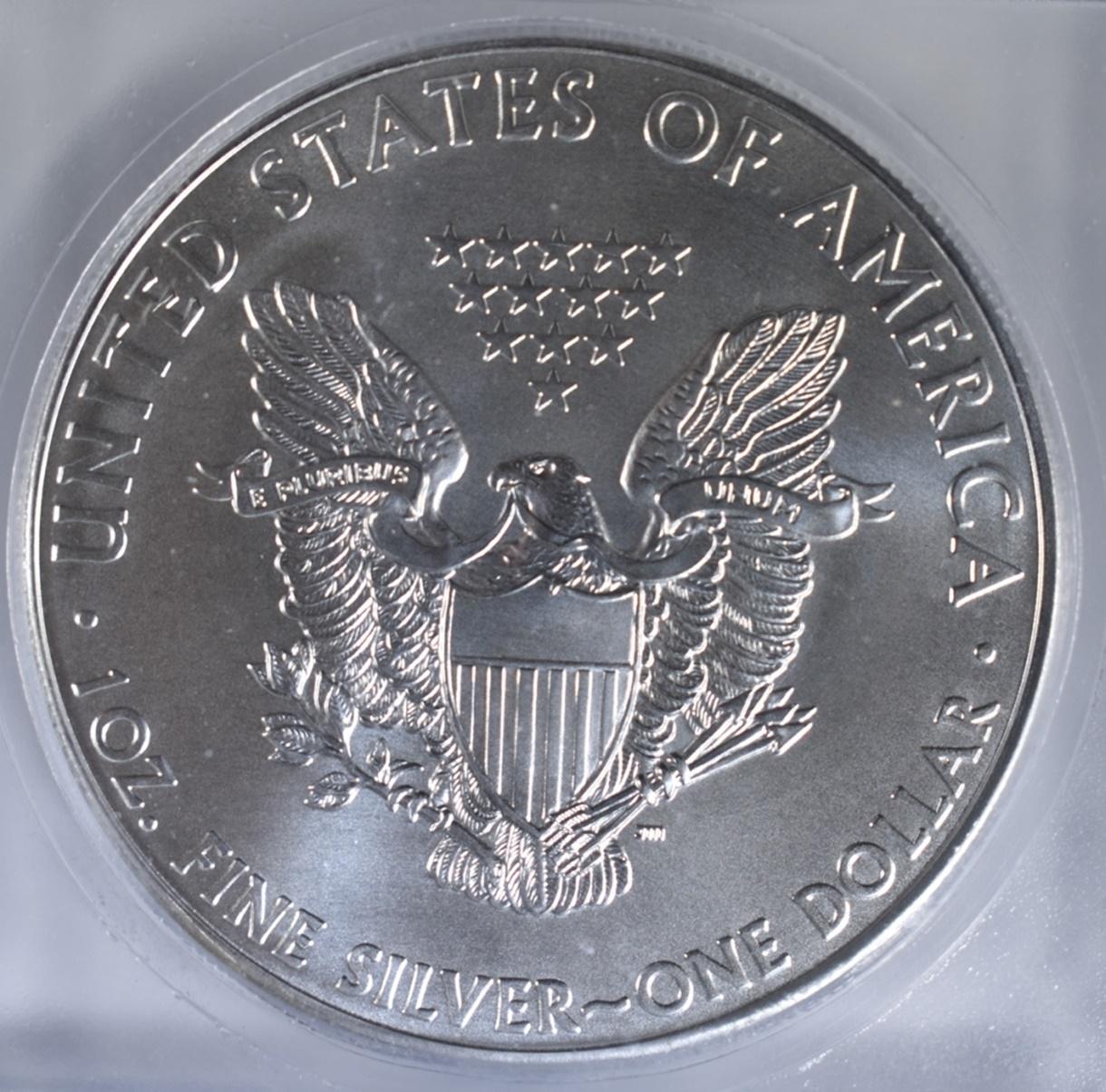 2015 SILVER EAGLE ICG MS-70