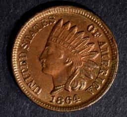 1864 BR INDIAN HEAD CENT CH BU RB