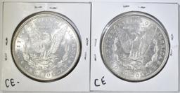 1885 & 86 CH BU MORGAN DOLLARS