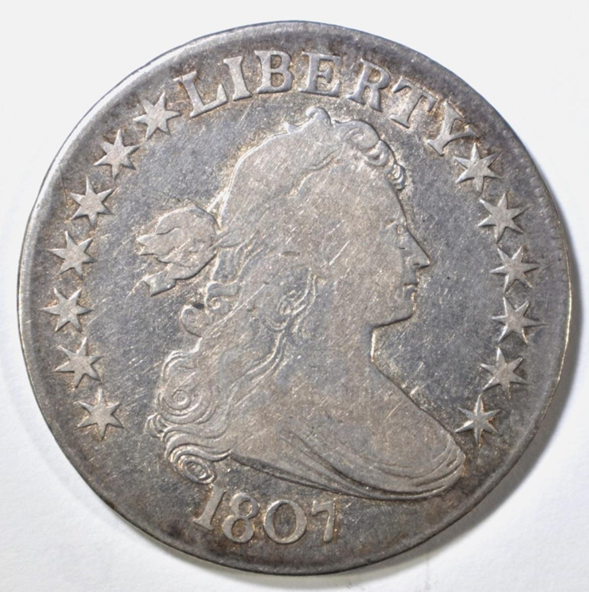 1807 BUST HALF DOLLAR  VF