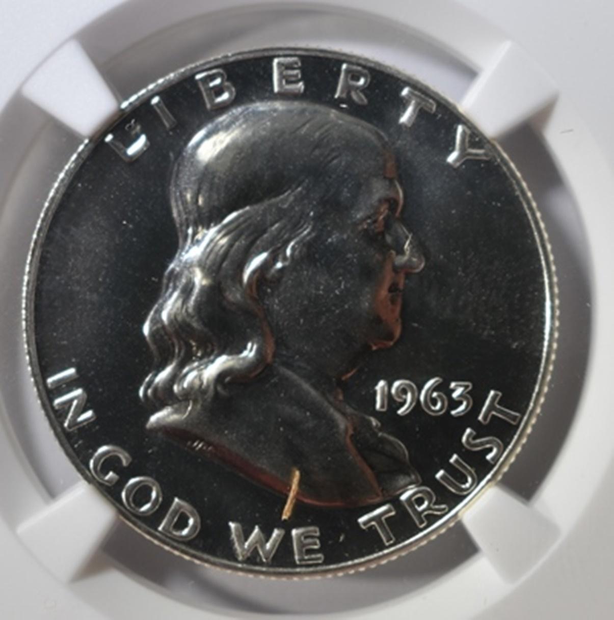 1963 FRANKLIN HALF DOLLAR  NGC PF 68