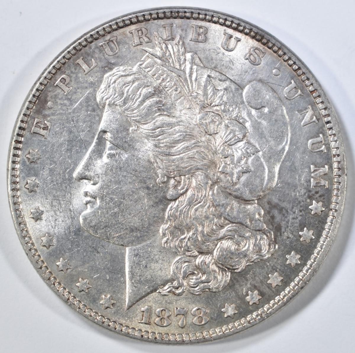 1878 7TF REV 78 MORGAN DOLLAR BU