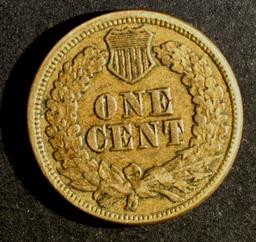 1863 INDIAN HEAD CENT XF