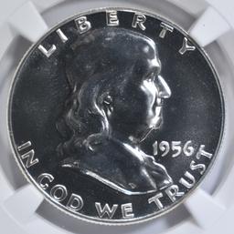 1956 FRANKLIN HALF DOLLAR TYPE 2  NGC PF 67