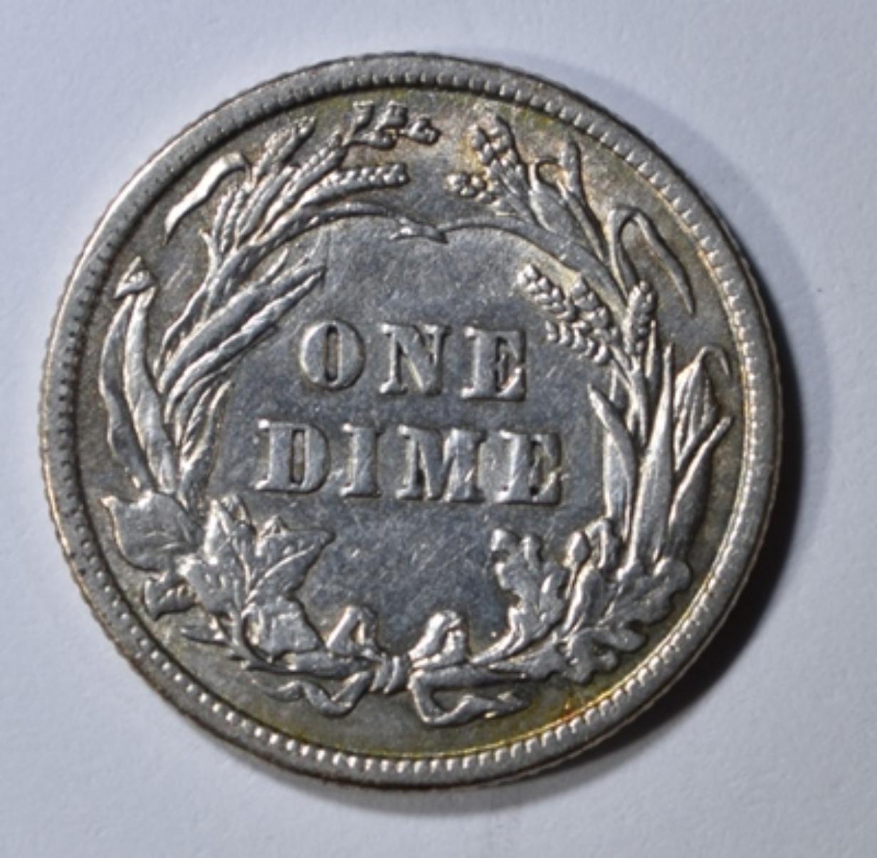 1916 BARBER DIME CH AU