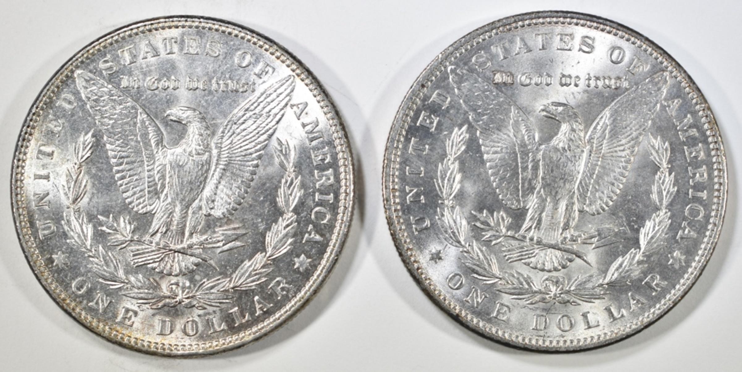 1888 & 1890 MORGAN DOLLARS BU