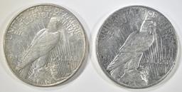 2-CH BU 1922-D PEACE DOLLARS