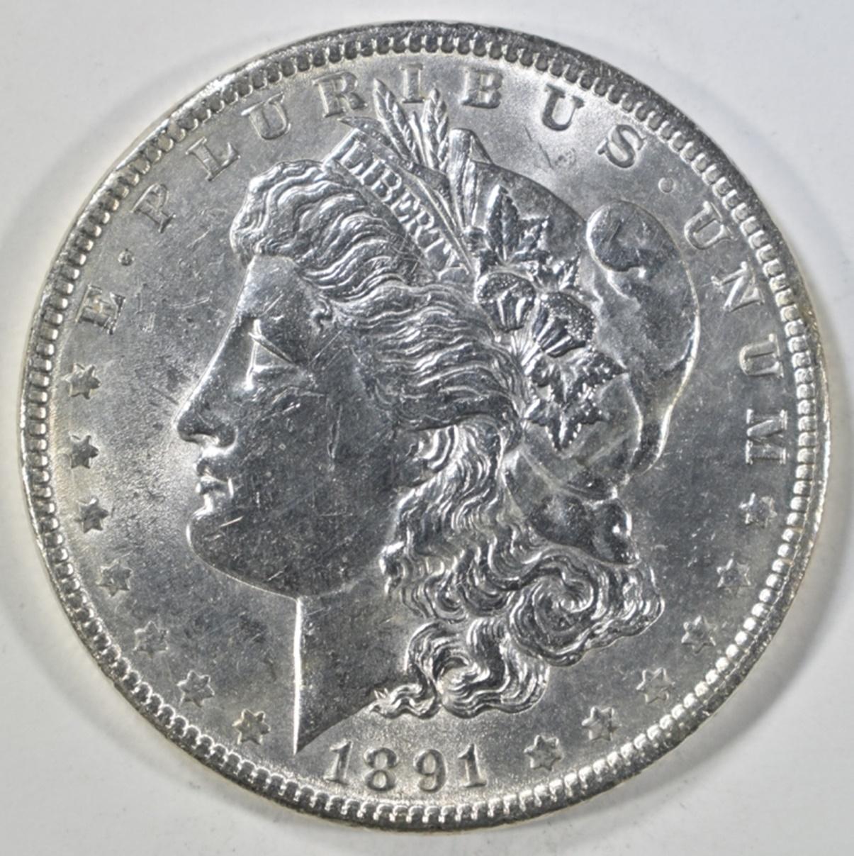 1891 MORGAN DOLLAR CH BU