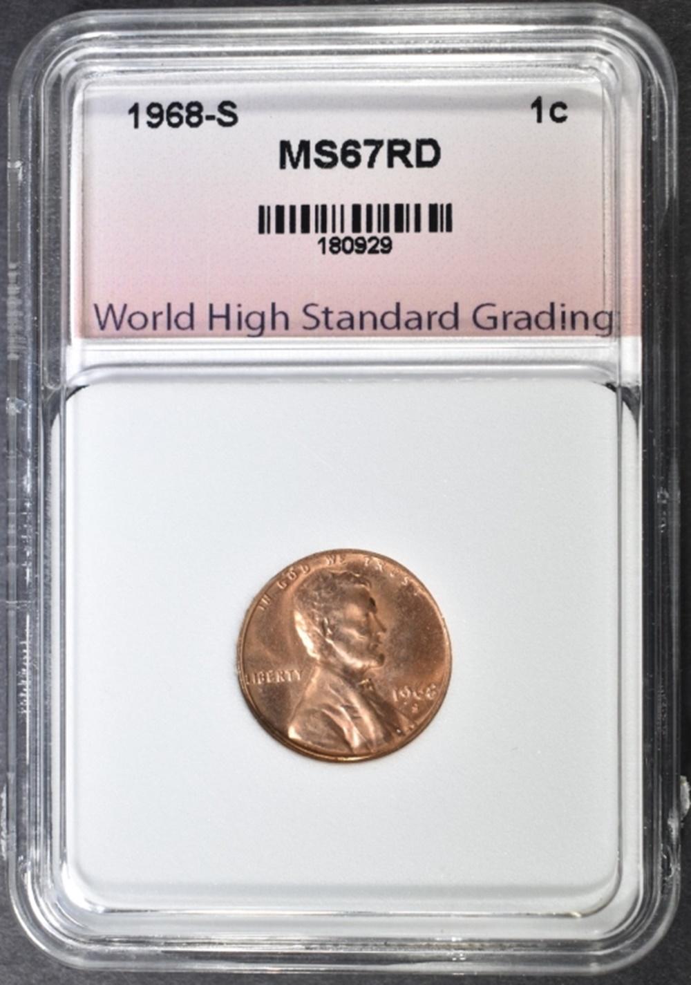 1968-S LINCOLN CENT SUPERB GEM RD