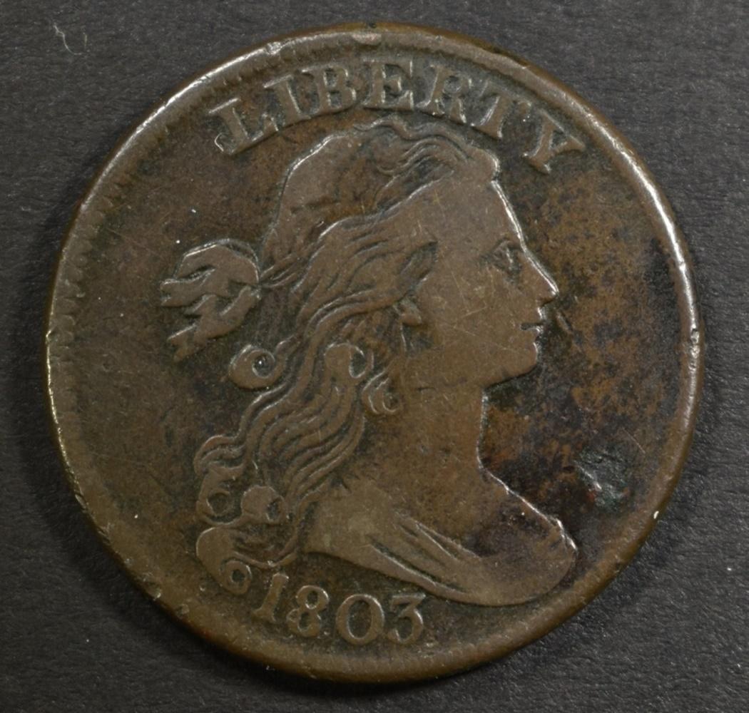 1803 LARGE CENT VF