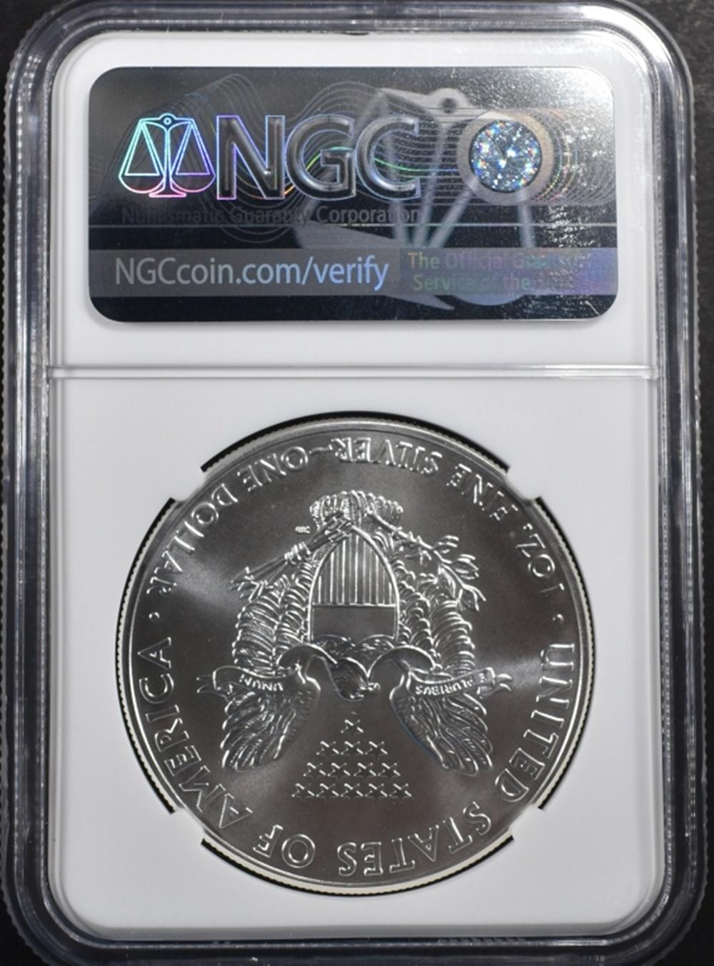 2011 AMERICAN SILVER EAGLE NGC MS-69