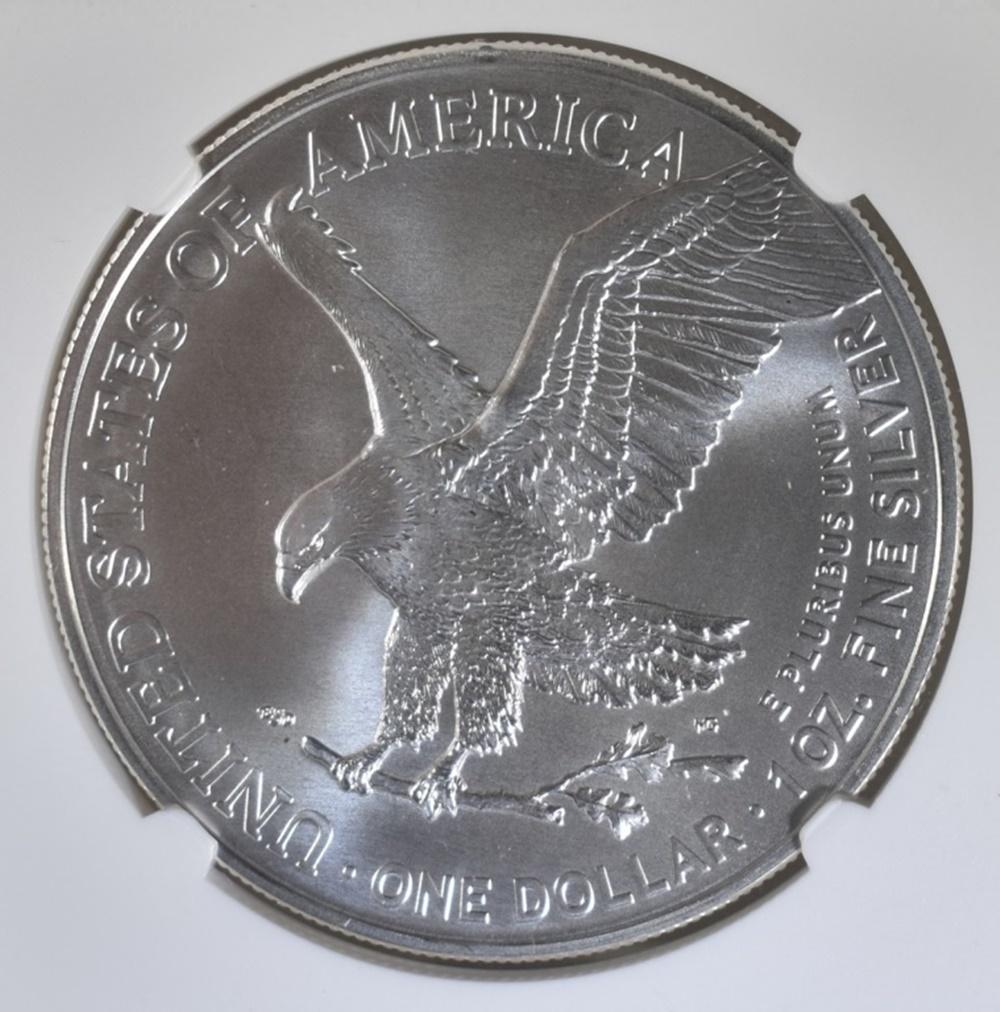 2021 T2 SILVER EAGLE NGC MS 70 ER