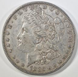 1886-O MORGAN DOLLAR XF