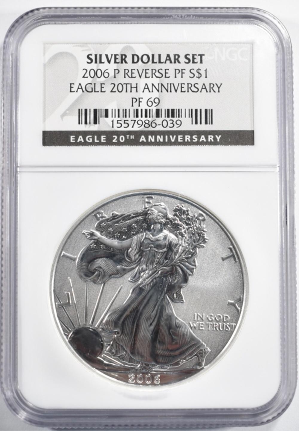 2006 AMERICAN SILVER EAGLE REV  NGC PF 69