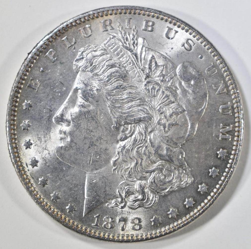 1878 7TF REV. 79 MORGAN DOLLAR CH BU