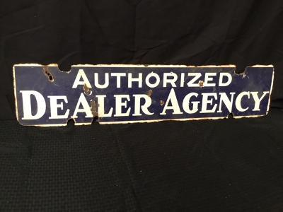 Gulf Dealer Porcelain Sign