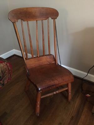 Early pine ladies rocker