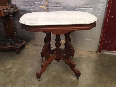 Walnut Marble Top table