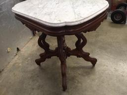 Walnut Marble Top table