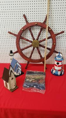 Bird House, Churches, Ships Wheel Decor