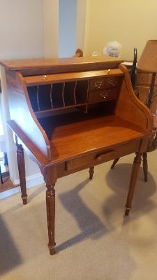 Oak Roll Top Desk