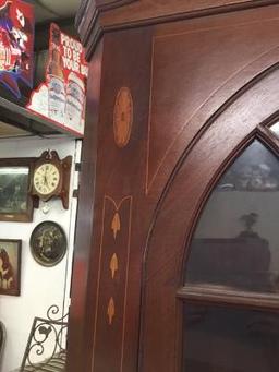 Mahogany Corner Cabinet With Inlay