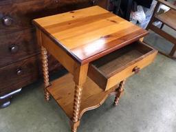 Pine Table With Drawer