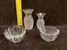 Waterford Vases, Orrefors Bowls