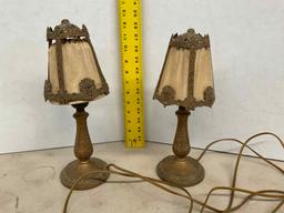 Pair Small early Lamps