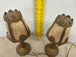 Pair Small early Lamps