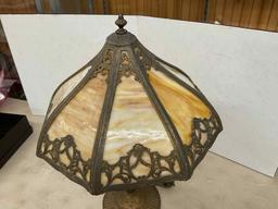 Slag Glass Lamp