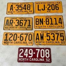 7  NC license plates