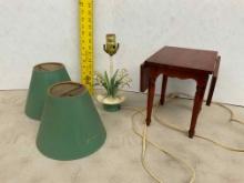 Vintage Lamp, Mini Drop Leaf Table