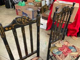 Pair of Chairs w/Needlepoint Seats