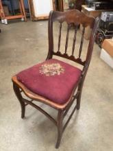 Chair w/Needlepoint Seat