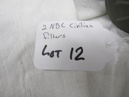 2 NBC civilian filters, new