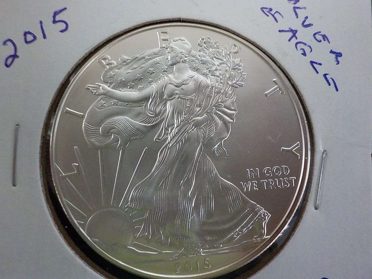 E2  UNC  Silver Eagle 2015 - 1 oz. - .999