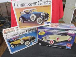 Lot of 3 Model Cars, 1- 1927 Lincoln Roadster, 1-1928